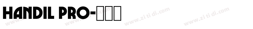 Handil Pro字体转换